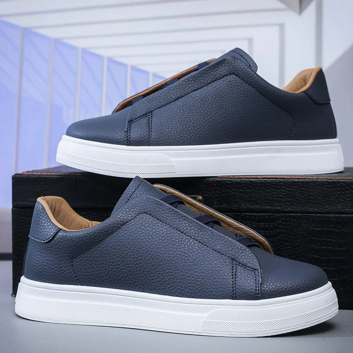Foley Leather Court Trainer