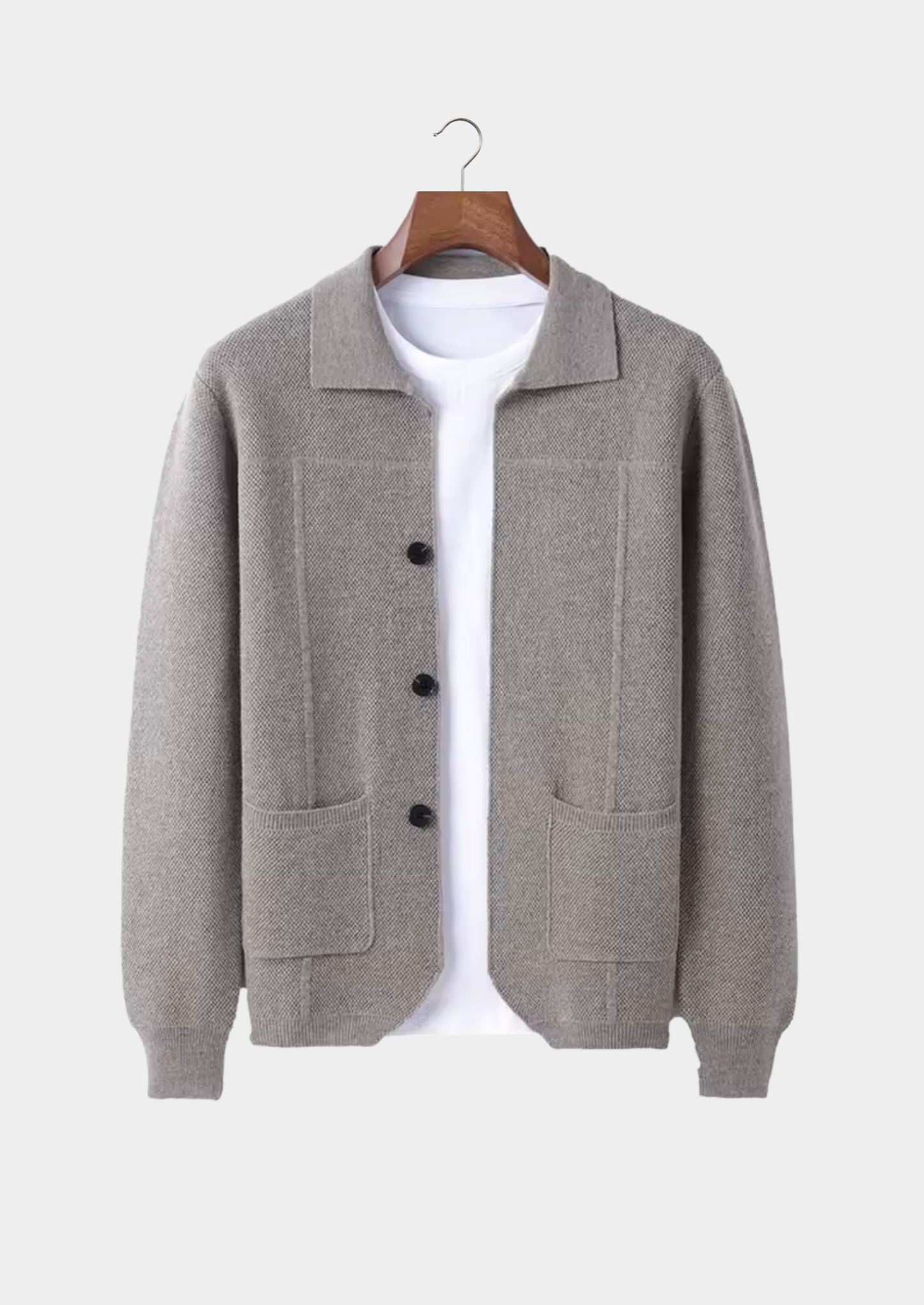 Pemberton Merino Button Overshirt