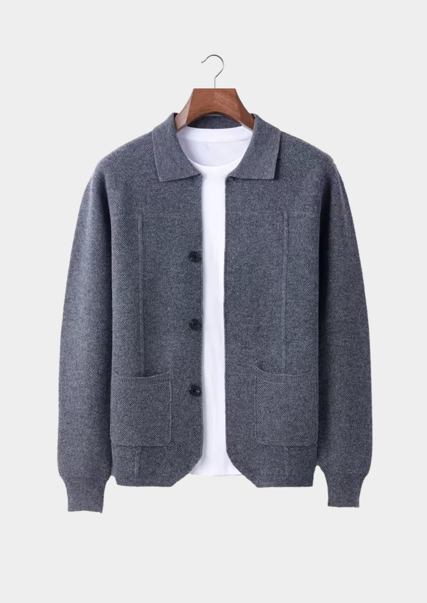 Pemberton Merino Button Overshirt