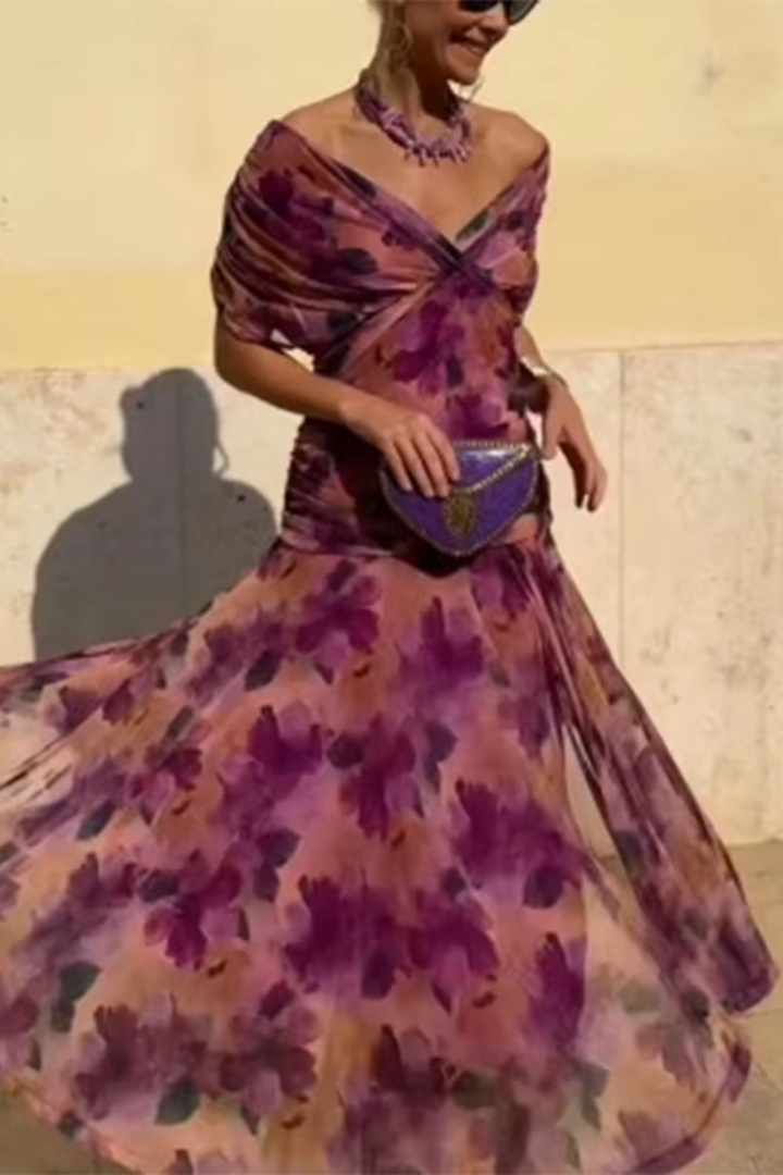 Fenwick Draped Evening Dress