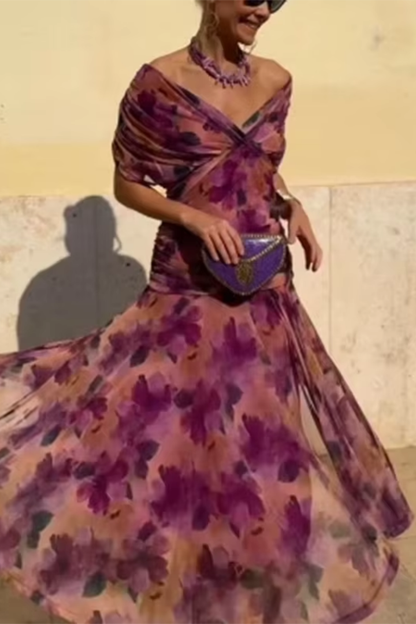 Fenwick Draped Evening Dress