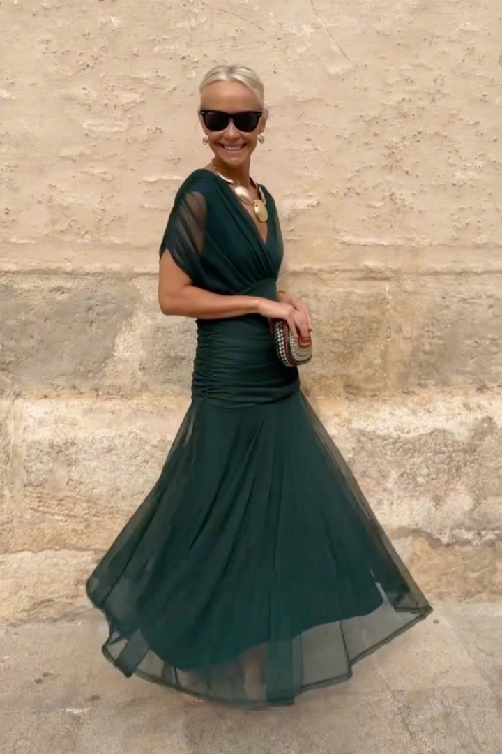 Fenwick Draped Evening Dress