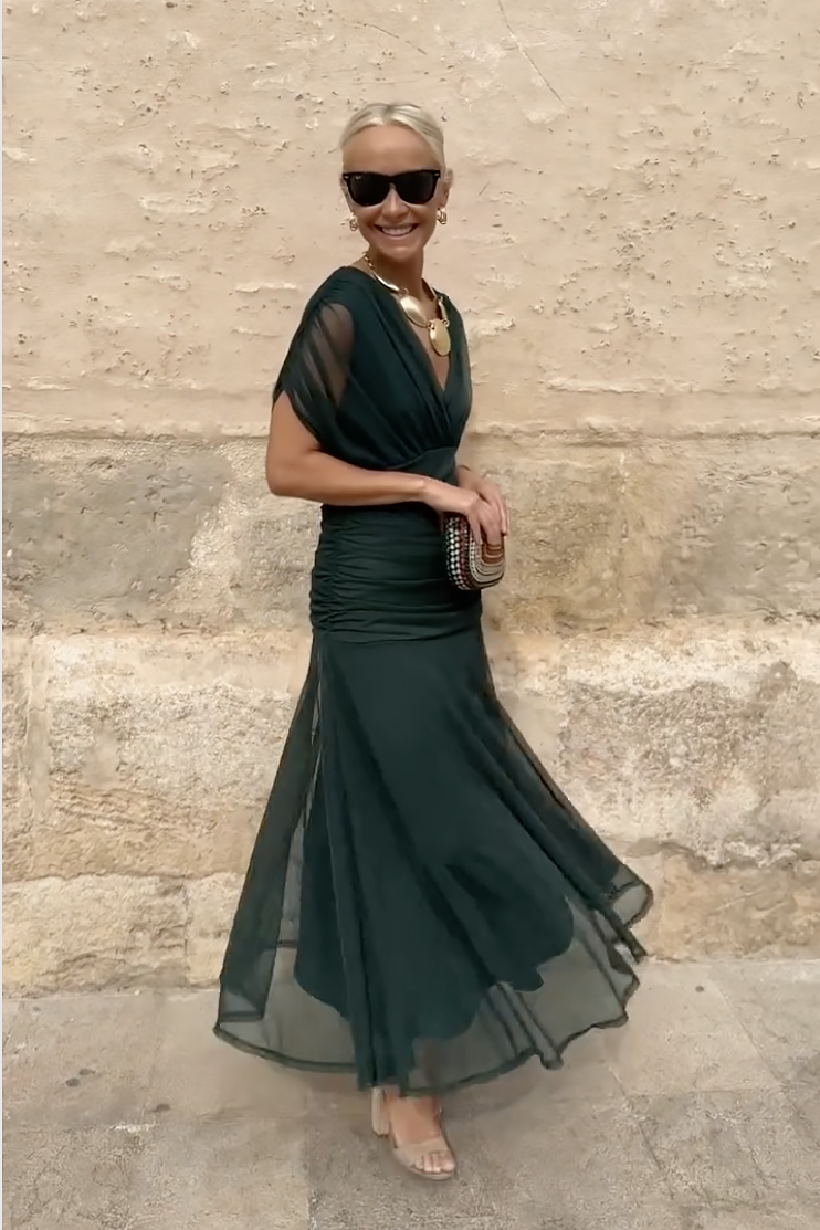 Fenwick Draped Evening Dress