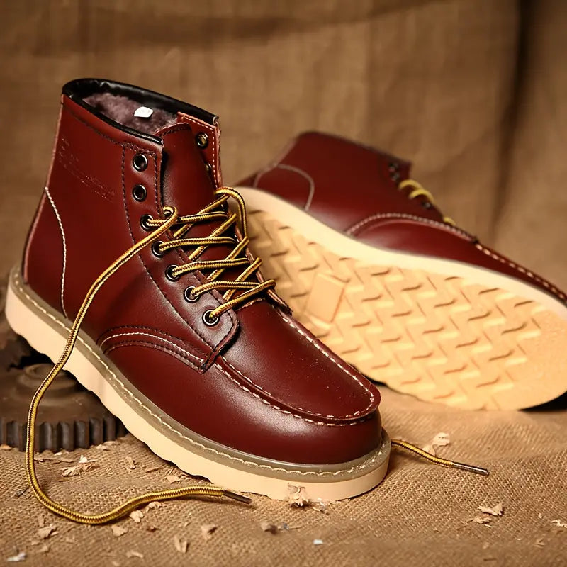 Harrison Retro Leather Boots