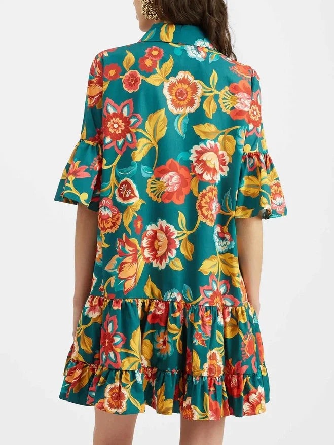 Grace Unique Grace Unique Flora Print Mini Dress – Olympus London