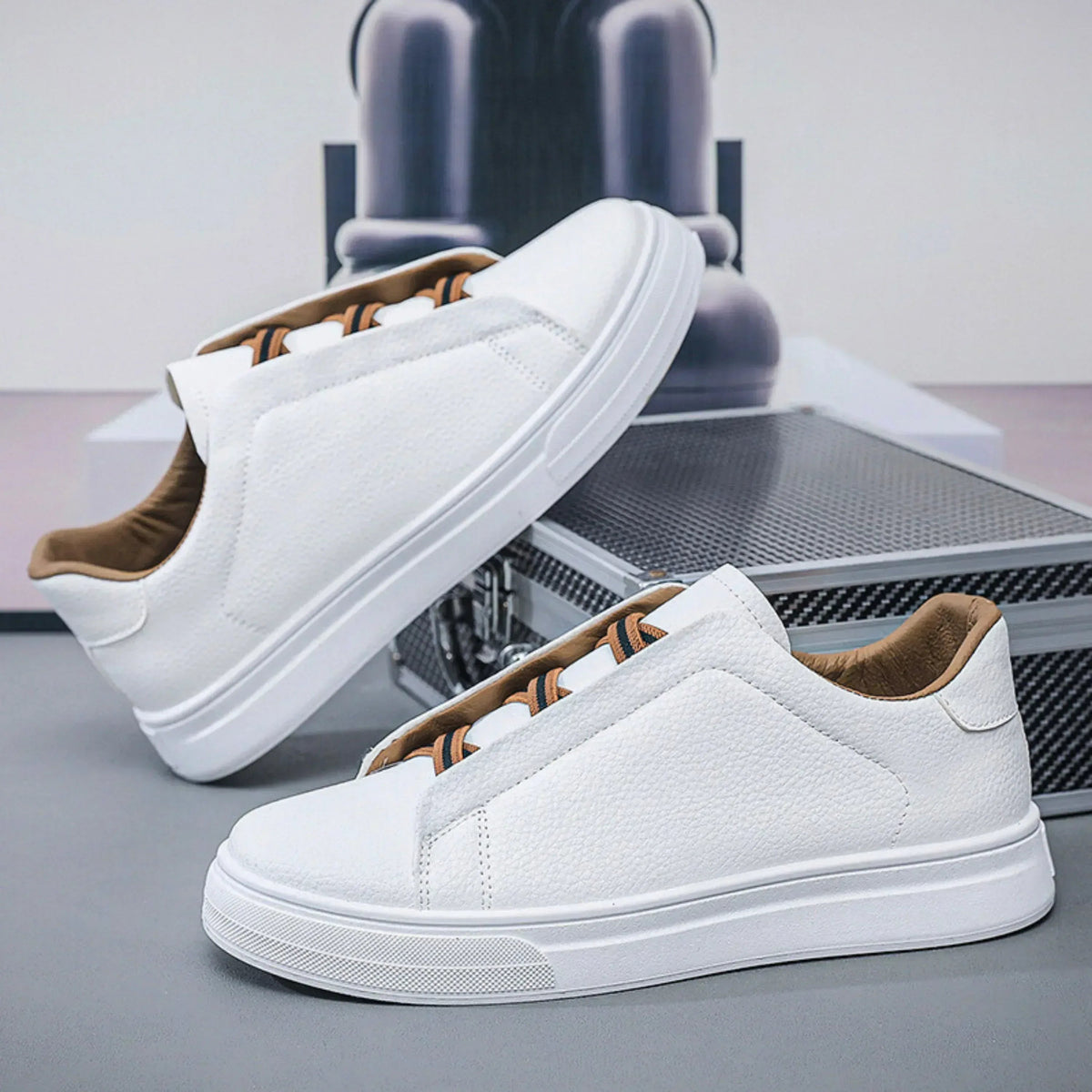 Foley Leather Court Trainer