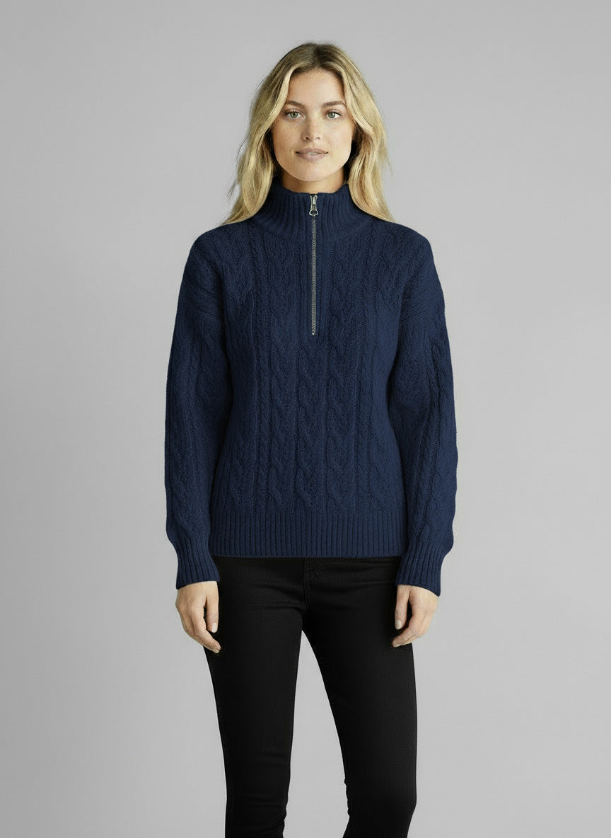 Amy Sweater with Zipper