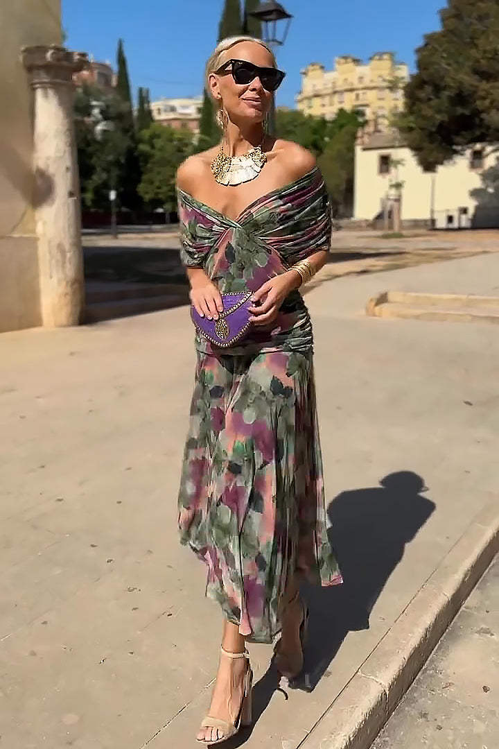 Fenwick Draped Evening Dress