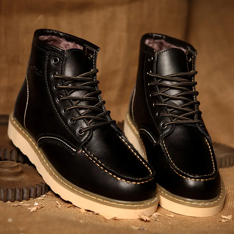 Harrison Retro Leather Boots