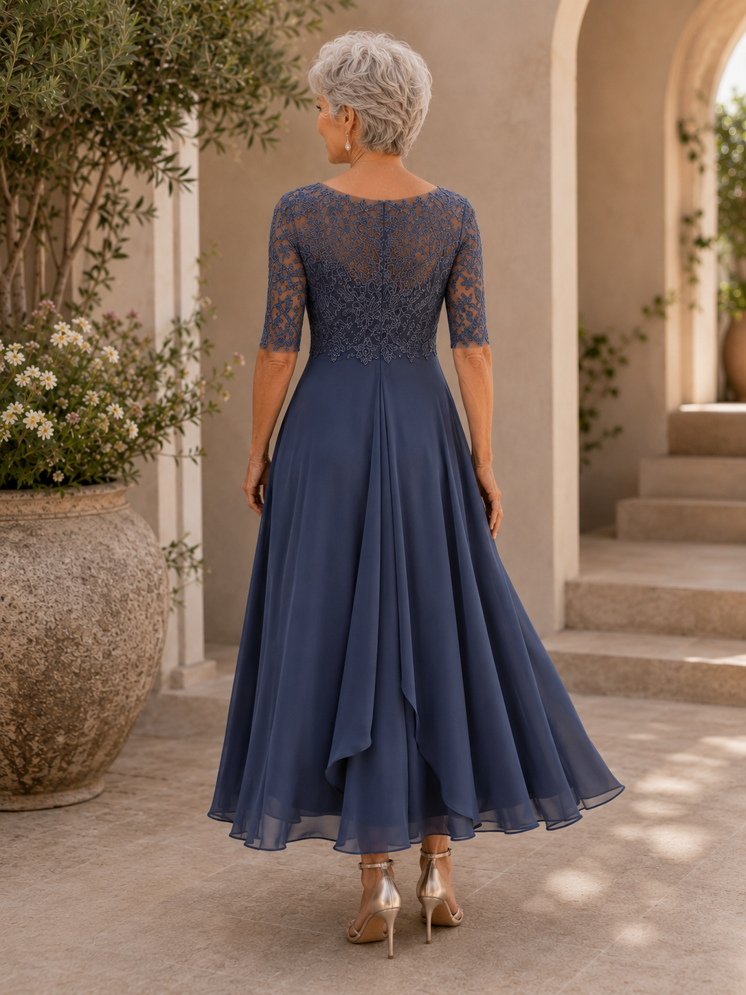 Camden Lace Evening Dress
