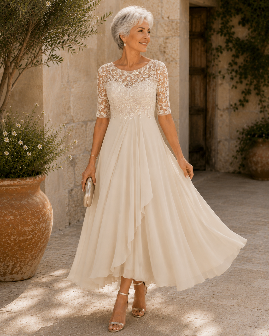Camden Lace Evening Dress