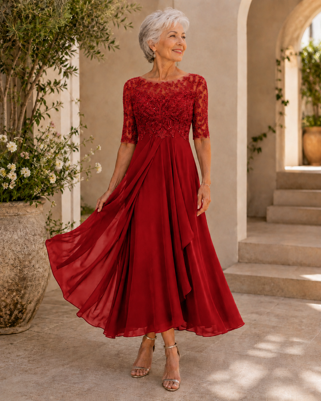 Camden Lace Evening Dress