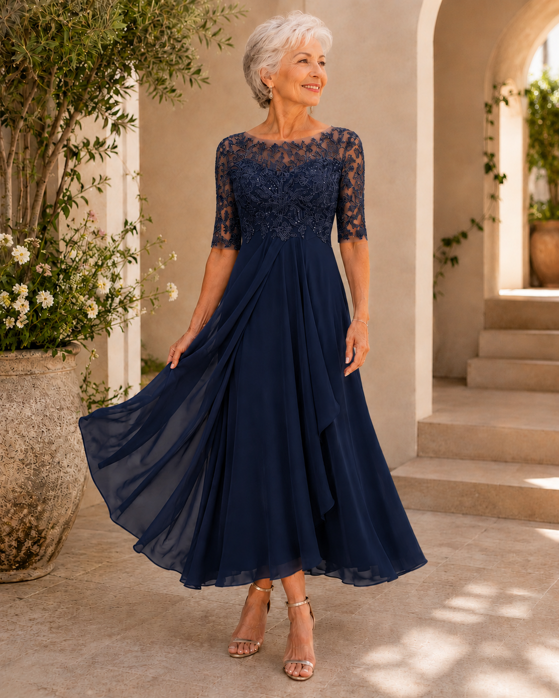 Camden Lace Evening Dress
