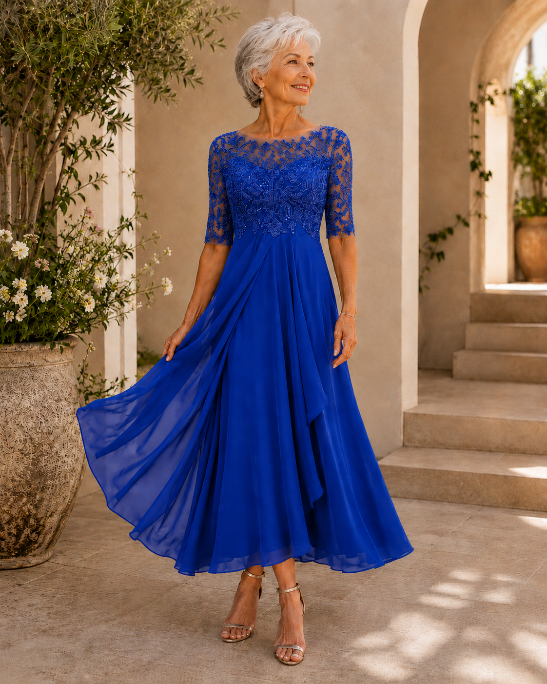 Camden Lace Evening Dress