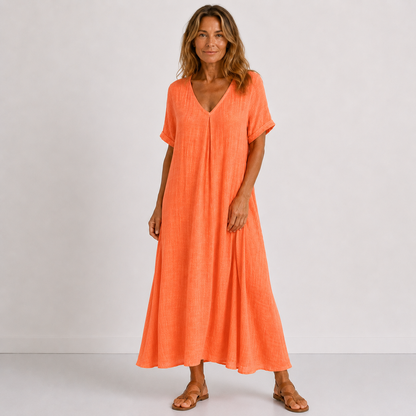 Faye Linen Maxi Dress