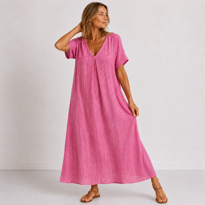 Faye Linen Maxi Dress