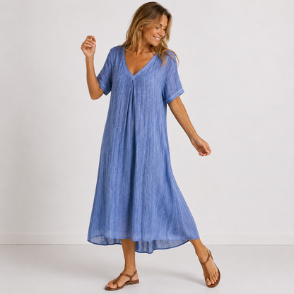 Faye Linen Maxi Dress