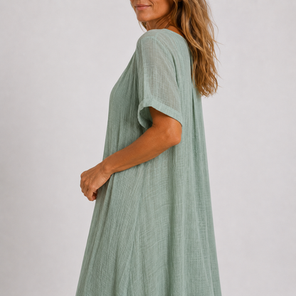 Faye Linen Maxi Dress