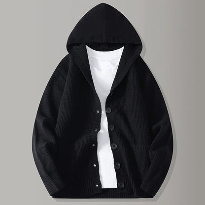 STIRLING HOODED KNIT CARDIGAN