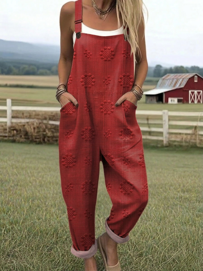 Cole Printed Wide-Leg Jumpsuit