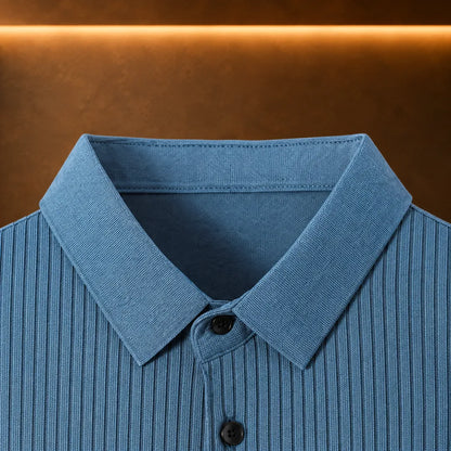 Striped Pocket Polo Shirt