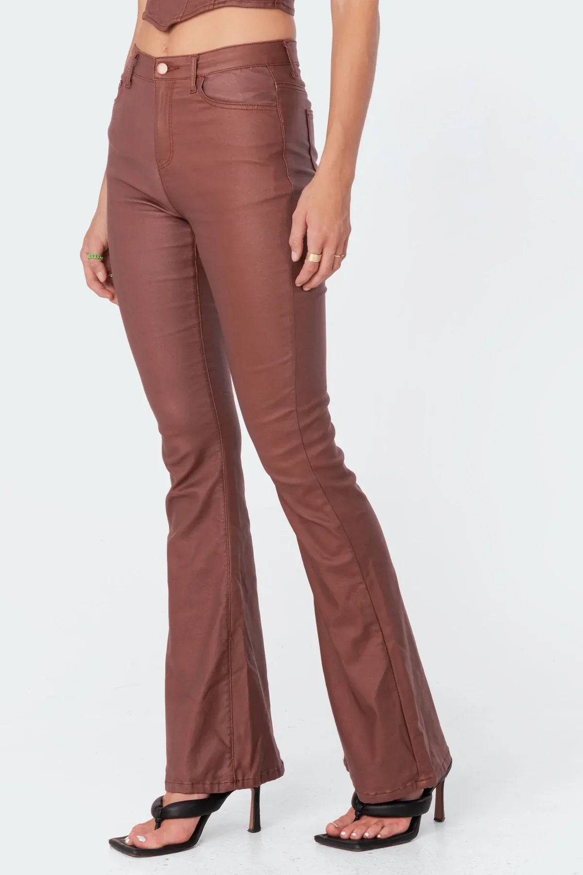 Stella Leather Flare Pants