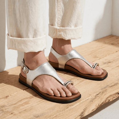 Rilla Jeweled Toe-Ring Sandal
