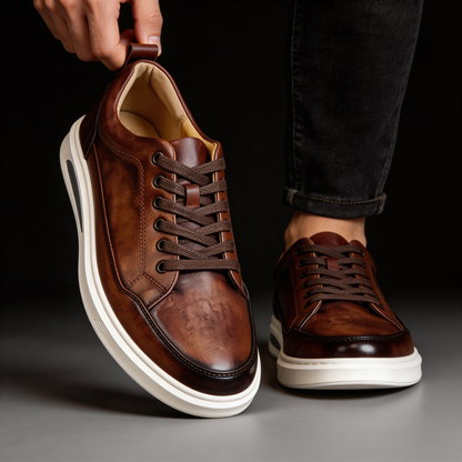 Rafael Leather Court Trainer