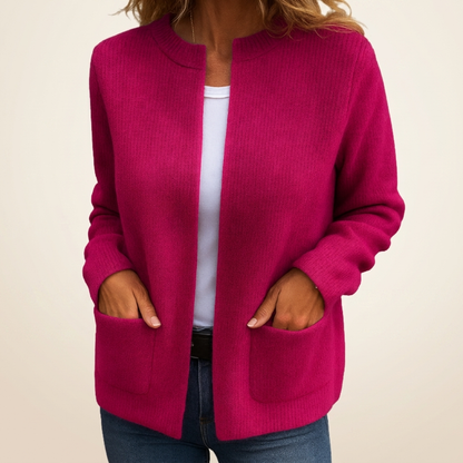 Colette Zip-Up Knit Cardigan