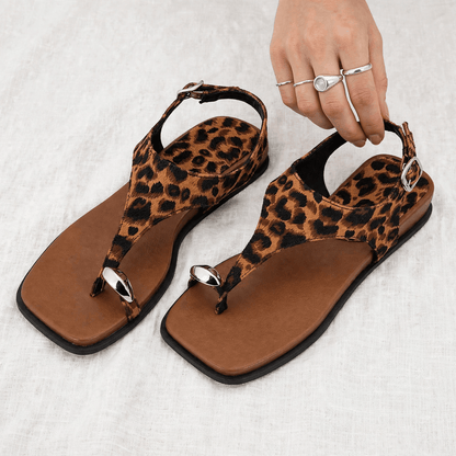 Rilla Jeweled Toe-Ring Sandal