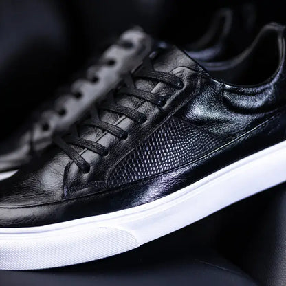 Sutton Black Leather Shoes